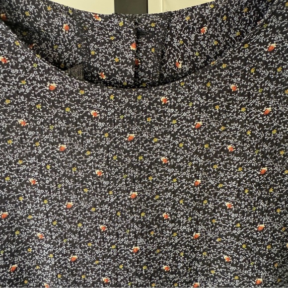 Vintage Floral Blouse Cottage Soft Modest Feminine Retro Layering Dark Academia - Picture 5 of 13